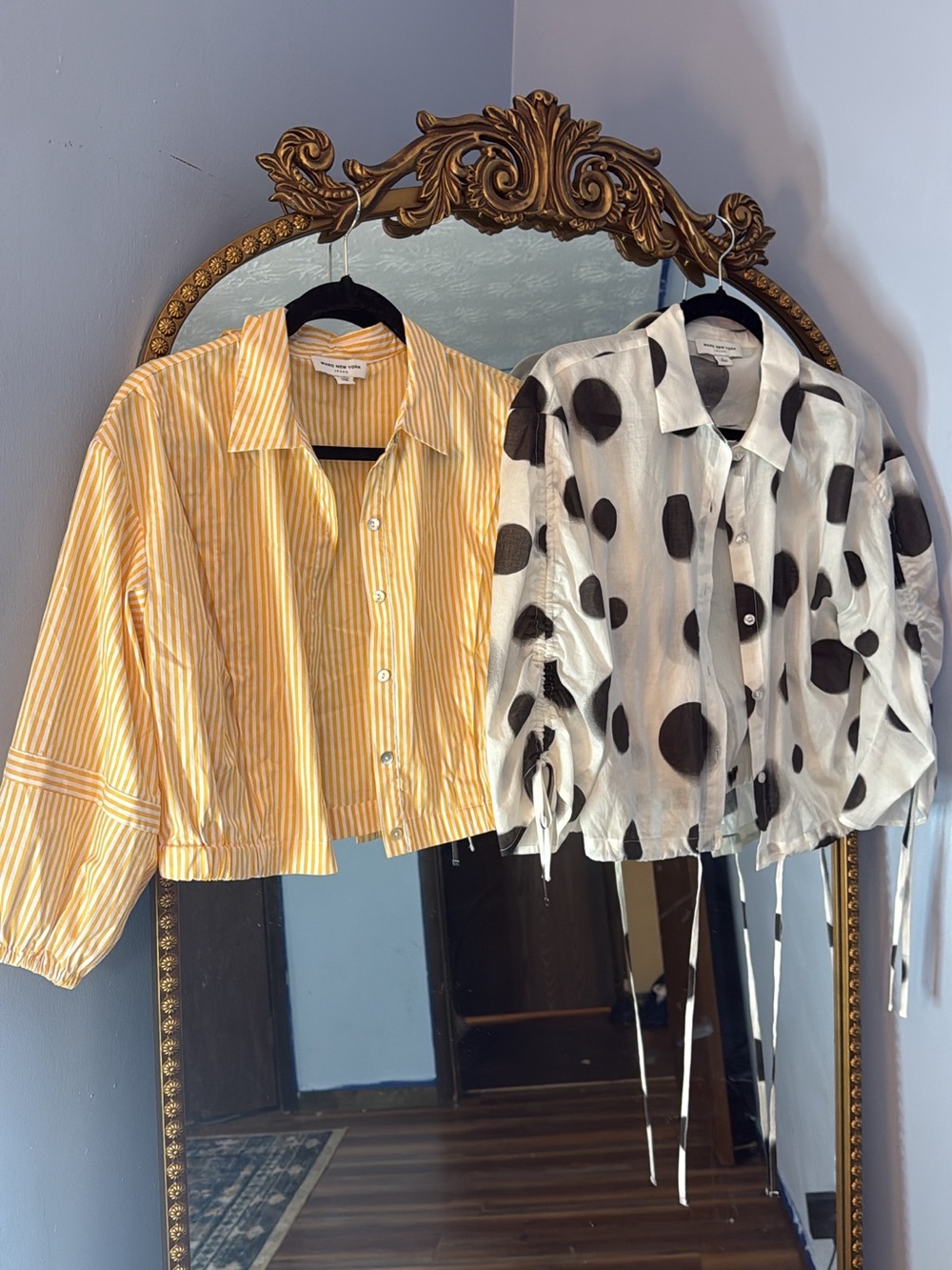 Marc New York Yellow Striped Kids Button-Down Shirt